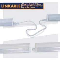48 in. 50-Watt Equivalent T5 Integrated LED Silver Linkable Under Cabinet Light Adjustable CCT 2700K/4100K/5000K(4-Pack) by Newhouse Lighting 11 48 in. 50-Watt Equivalent T5 Integrated LED Silver Linkable Under Cabinet Light Adjustable CCT 2700K/4100K/5000K(4-Pack) by Newhouse Lighting -Heath Zenith Shop 2700 4100 5000k adjustable cct newhouse lighting under cabinet lights nht5 4ftcct 4 1f 1000