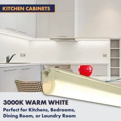 48 in. 50-Watt Equivalent T5 Integrated LED Silver Linkable Under Cabinet Light Adjustable CCT 2700K/4100K/5000K(4-Pack) by Newhouse Lighting 12 48 in. 50-Watt Equivalent T5 Integrated LED Silver Linkable Under Cabinet Light Adjustable CCT 2700K/4100K/5000K(4-Pack) by Newhouse Lighting -Heath Zenith Shop 2700 4100 5000k adjustable cct newhouse lighting under cabinet lights nht5 4ftcct 4 44 1000