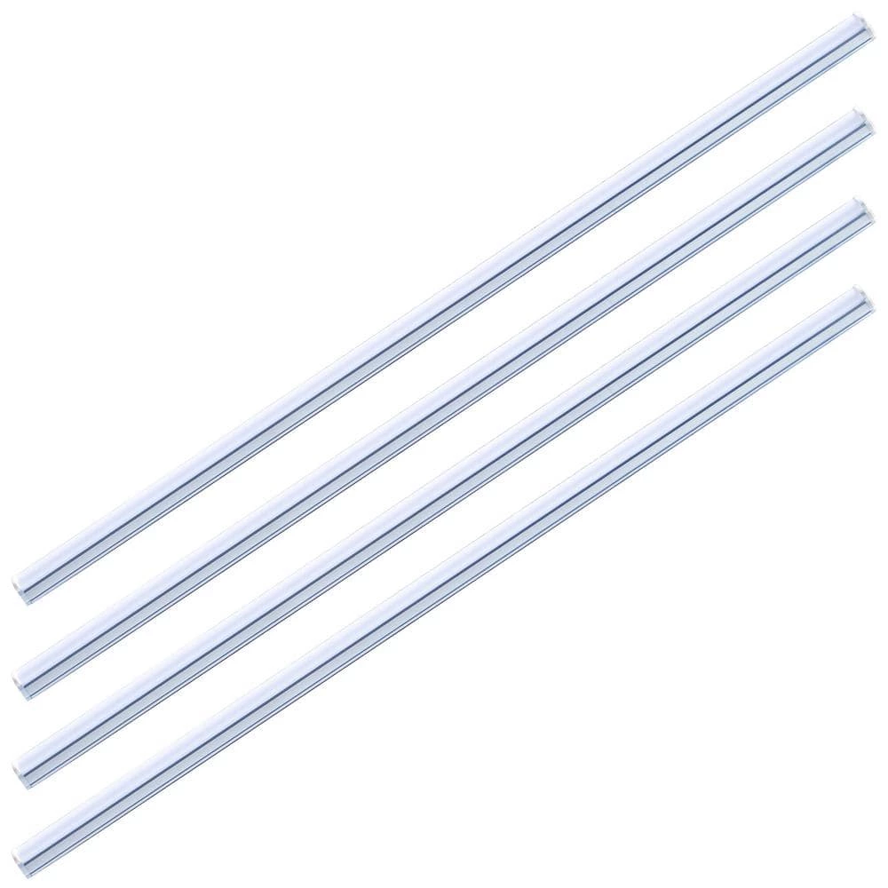 48 in. 50-Watt Equivalent T5 Integrated LED Silver Linkable Under Cabinet Light Adjustable CCT 2700K/4100K/5000K(4-Pack) by Newhouse Lighting 2 48 in. 50-Watt Equivalent T5 Integrated LED Silver Linkable Under Cabinet Light Adjustable CCT 2700K/4100K/5000K(4-Pack) by Newhouse Lighting