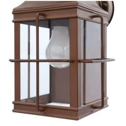 New England Carriage 150° Antique Bronze Motion Sensing Outdoor Wall Lantern Sconce by Heath Zenith -Heath Zenith Shop antique bronze heath zenith outdoor sconces hz 4144 az 1d 1000