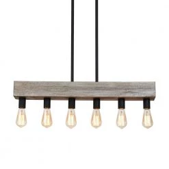 6-lights Antique Wooden Pendant by matrix decor 18 6-lights Antique Wooden Pendant by matrix decor -Heath Zenith Shop antique wooden finish matrix decor chandeliers md teh 1717 6bz 4f 1000