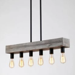 6-lights Antique Wooden Pendant by matrix decor 22 6-lights Antique Wooden Pendant by matrix decor -Heath Zenith Shop antique wooden finish matrix decor chandeliers md teh 1717 6bz 76 1000