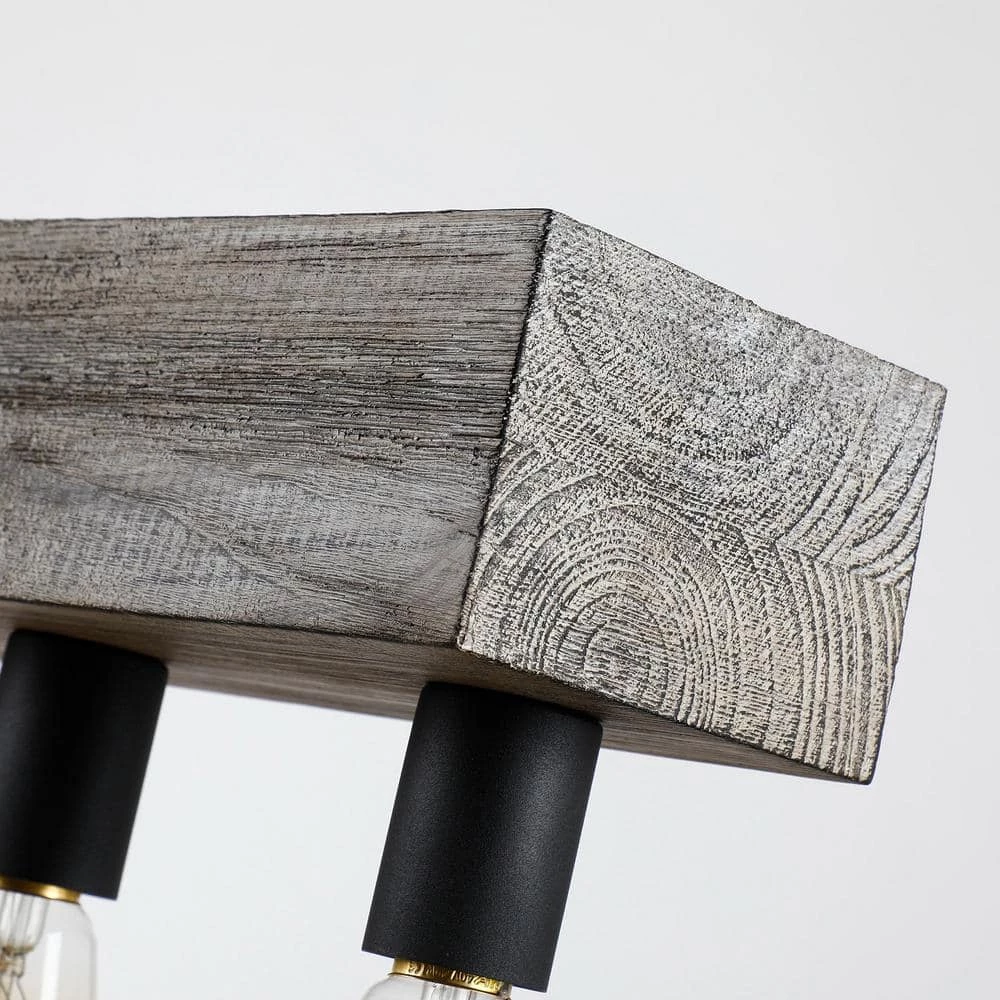 6-lights Antique Wooden Pendant by matrix decor 12 6-lights Antique Wooden Pendant by matrix decor - Image 11