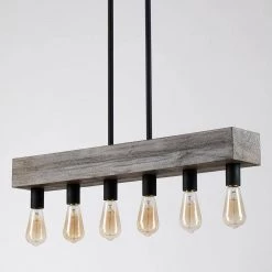 6-lights Antique Wooden Pendant by matrix decor 21 6-lights Antique Wooden Pendant by matrix decor -Heath Zenith Shop antique wooden finish matrix decor chandeliers md teh 1717 6bz fa 1000