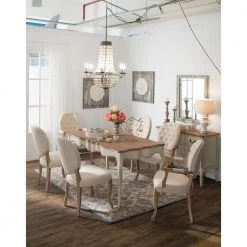 Chateau 6-Light White/Black Beaded Chandelier by 3R Studios -Heath Zenith Shop black 3r studios chandeliers da1895 1f 1000