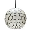12 in. Black 1 Capiz Honeycomb Globe Pendant Light by 3R Studios -Heath Zenith Shop black 3r studios pendant lights ec0908 64 1000