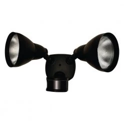 270-Degree Black Motion Activated Outdoor Flood Light by Heath Zenith