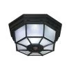 360° 4-Light Black Motion Activated Octagonal Ceiling Light by Heath Zenith -Heath Zenith Shop black heath zenith outdoor flush mount lights hz 4300 bk 64 1000