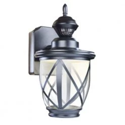 Motion-Sensing Hardwired LED Black Coach Light by Heath Zenith