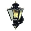 150° Black Charleston Coach Lantern Sconce with Clear Glass by Heath Zenith -Heath Zenith Shop black heath zenith outdoor sconces hz 4150 bk 64 1000
