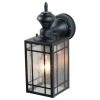 1-Light Black Motion Activated Outdoor Wall Lantern Sconce by Heath Zenith 2 1-Light Black Motion Activated Outdoor Wall Lantern Sconce by Heath Zenith -Heath Zenith Shop black heath zenith outdoor sconces hz 4152 bk 64 1000