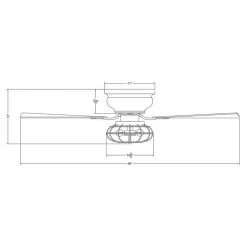 48 in. Indoor Black Flush Mounted Ceiling Fan with Light and Remote Control by matrix decor -Heath Zenith Shop black matrix decor ceiling fans with lights md f6233110v 4f 1000