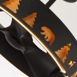 27.2 in Indoor Matte Black Ceiling Fan with lntegrated LED and Remote Control by matrix decor 19 27.2 in Indoor Matte Black Ceiling Fan with lntegrated LED and Remote Control by matrix decor -Heath Zenith Shop black matrix decor ceiling fans with lights md f8216110v 1f 1000