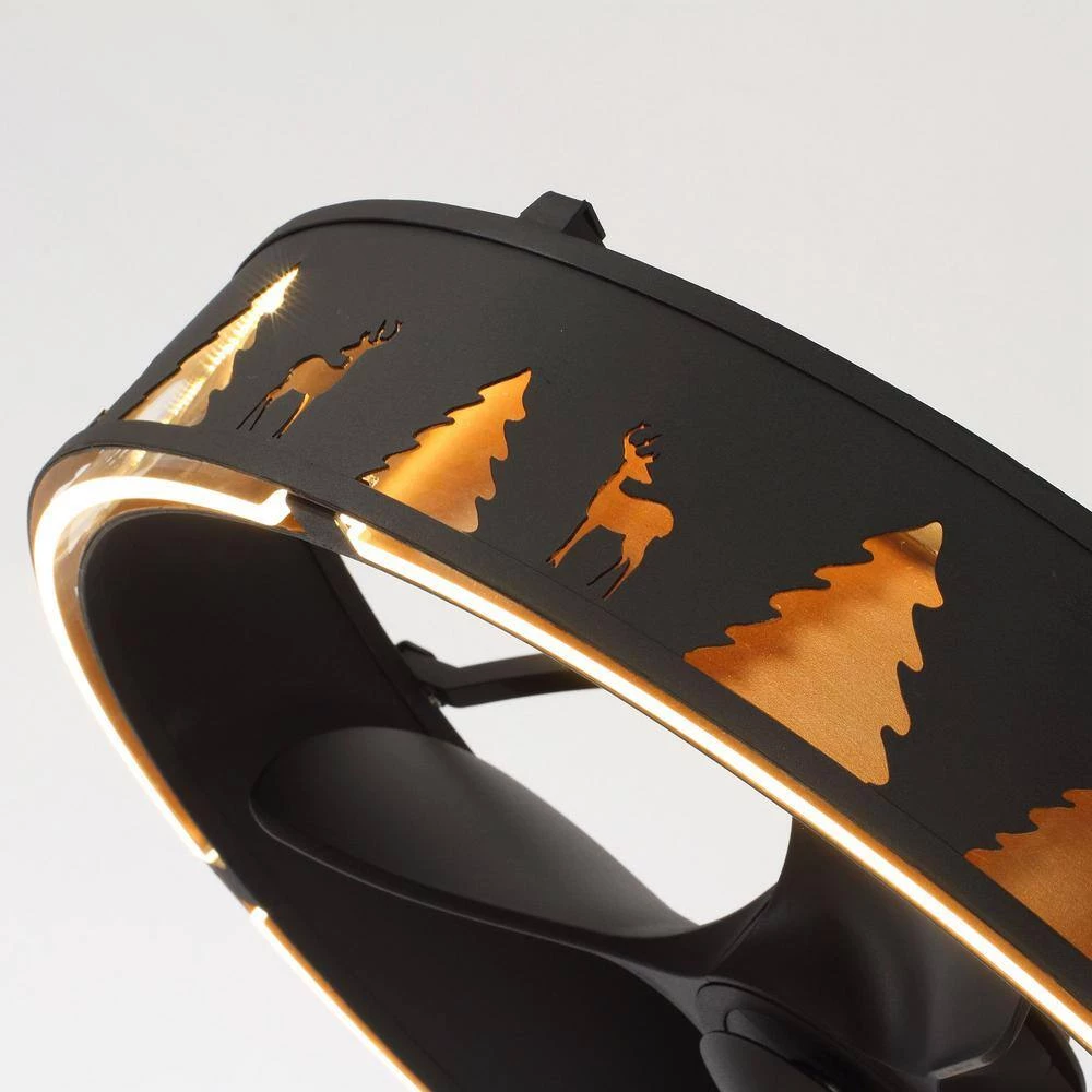 27.2 in Indoor Matte Black Ceiling Fan with lntegrated LED and Remote Control by matrix decor 10 27.2 in Indoor Matte Black Ceiling Fan with lntegrated LED and Remote Control by matrix decor - Image 8