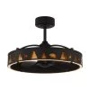 27.2 in Indoor Matte Black Ceiling Fan with lntegrated LED and Remote Control by matrix decor -Heath Zenith Shop black matrix decor ceiling fans with lights md f8216110v 64 1000