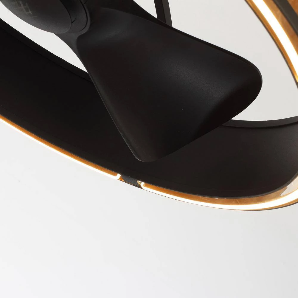 27.2 in Indoor Matte Black Ceiling Fan with lntegrated LED and Remote Control by matrix decor 6 27.2 in Indoor Matte Black Ceiling Fan with lntegrated LED and Remote Control by matrix decor - Image 4