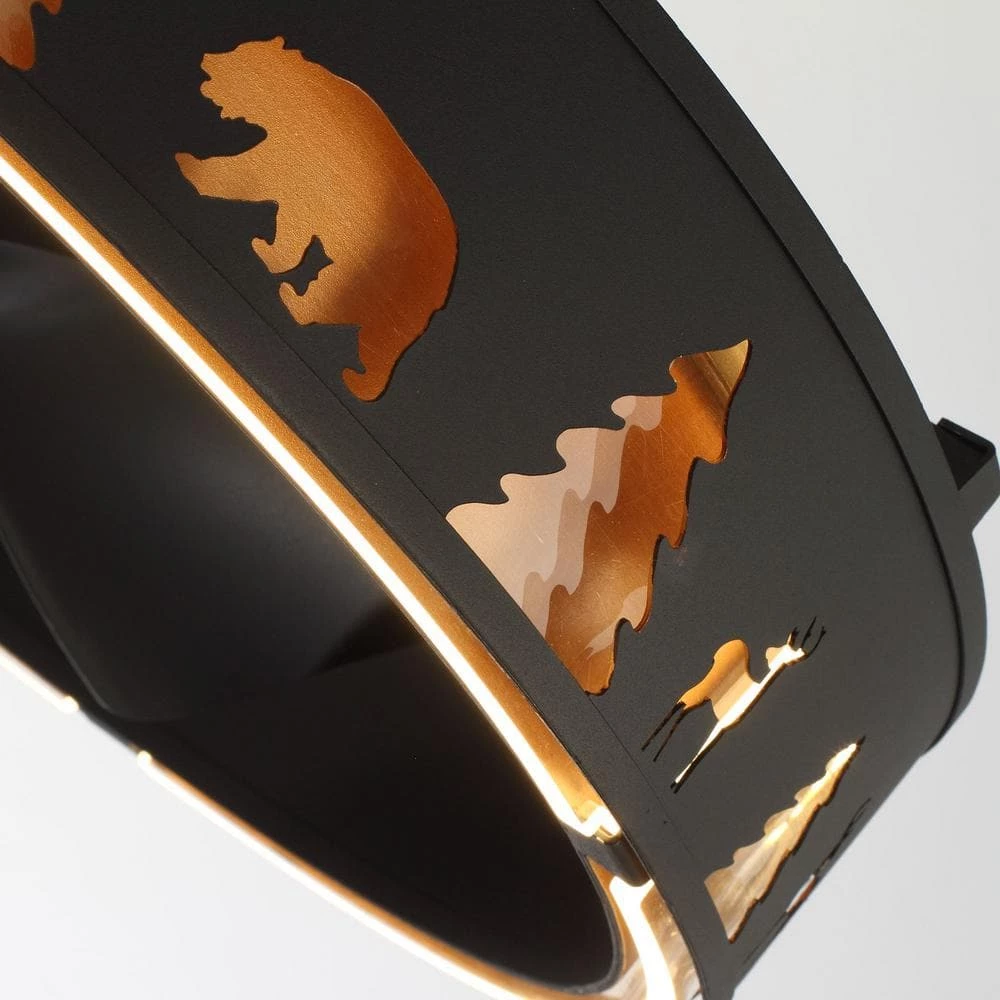 27.2 in Indoor Matte Black Ceiling Fan with lntegrated LED and Remote Control by matrix decor 11 27.2 in Indoor Matte Black Ceiling Fan with lntegrated LED and Remote Control by matrix decor - Image 9