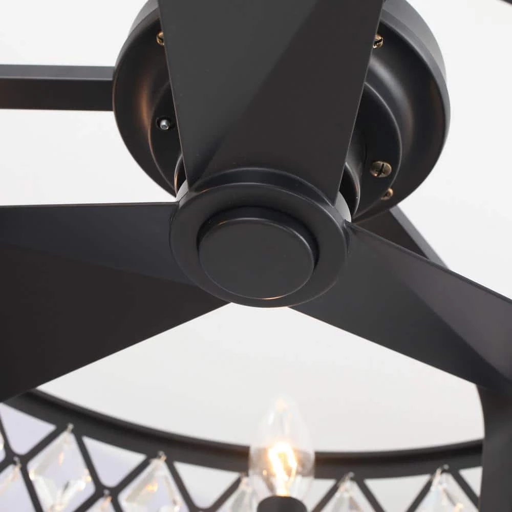 20 in. Indoor Black Ceiling Fan with Light and Remote Control by matrix decor 5 20 in. Indoor Black Ceiling Fan with Light and Remote Control by matrix decor - Image 3