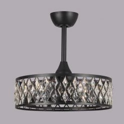 20 in. Indoor Black Ceiling Fan with Light and Remote Control by matrix decor 19 20 in. Indoor Black Ceiling Fan with Light and Remote Control by matrix decor -Heath Zenith Shop black matrix decor ceiling fans with lights md f8221110v 1f 1000