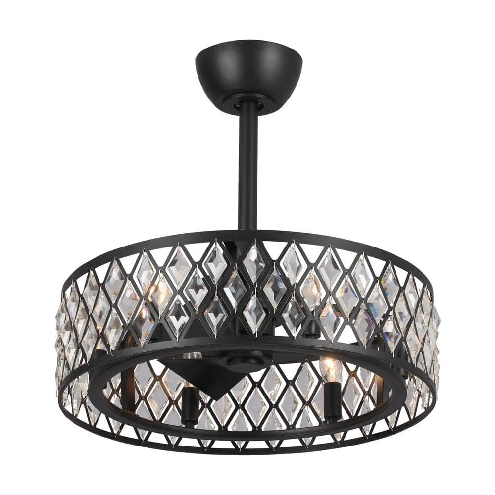 20 in. Indoor Black Ceiling Fan with Light and Remote Control by matrix decor 3 20 in. Indoor Black Ceiling Fan with Light and Remote Control by matrix decor