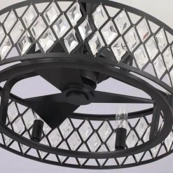 20 in. Indoor Black Ceiling Fan with Light and Remote Control by matrix decor 22 20 in. Indoor Black Ceiling Fan with Light and Remote Control by matrix decor -Heath Zenith Shop black matrix decor ceiling fans with lights md f8221110v 76 1000