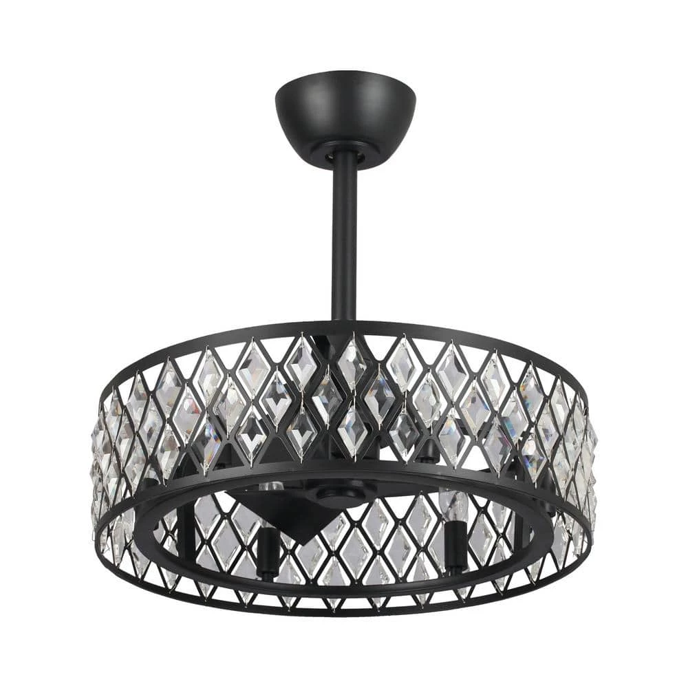 20 in. Indoor Black Ceiling Fan with Light and Remote Control by matrix decor 7 20 in. Indoor Black Ceiling Fan with Light and Remote Control by matrix decor - Image 5