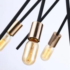 8-Light Black Sputnik Chandelier Ceiling Light by matrix decor -Heath Zenith Shop black matrix decor chandeliers mdbbmd3300 44 1000