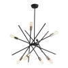 8-Light Black Sputnik Chandelier Ceiling Light by matrix decor -Heath Zenith Shop black matrix decor chandeliers mdbbmd3300 64 1000