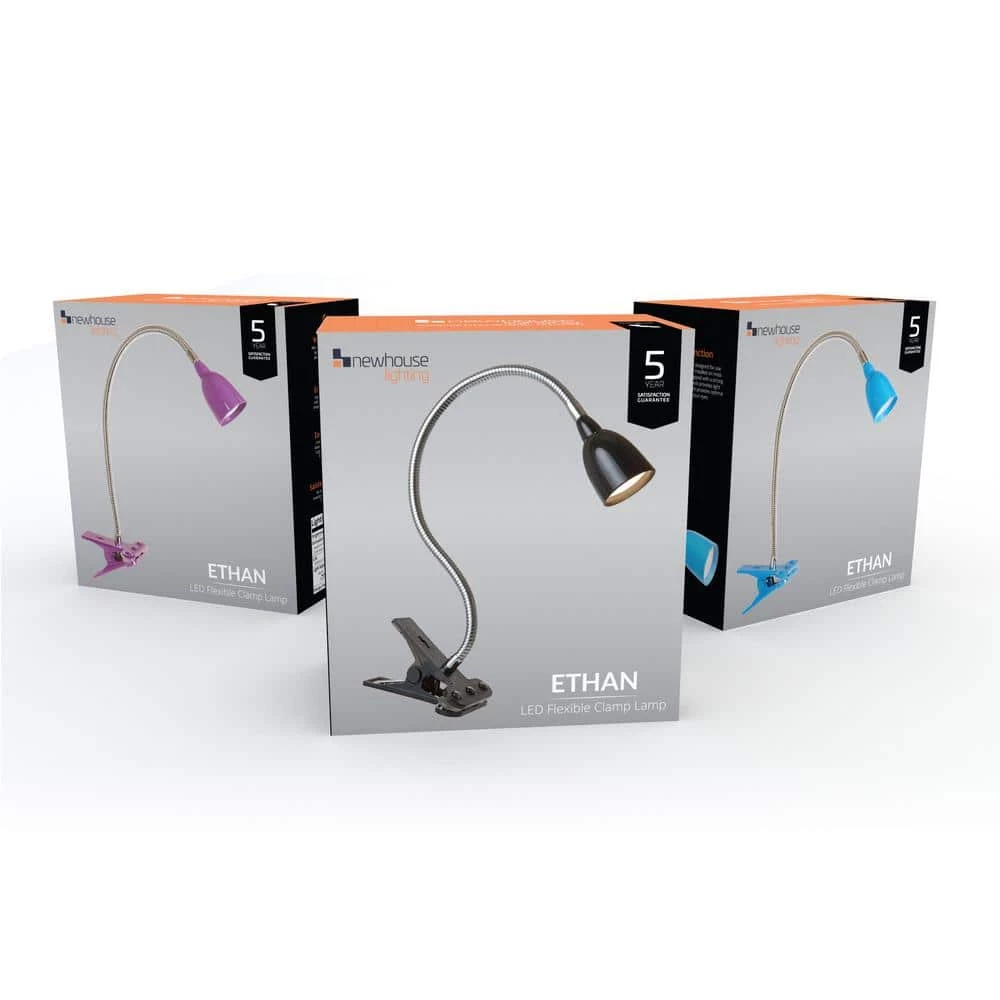 22 in. Black LED Clamp Desk Lamp Light, Clip on Light/Clamp Lamp for Desk, Bed, Office, and Dorm Room by Newhouse Lighting 7 22 in. Black LED Clamp Desk Lamp Light, Clip on Light/Clamp Lamp for Desk, Bed, Office, and Dorm Room by Newhouse Lighting - Image 5