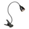 22 in. Black LED Clamp Desk Lamp Light, Clip on Light/Clamp Lamp for Desk, Bed, Office, and Dorm Room by Newhouse Lighting -Heath Zenith Shop black newhouse lighting desk lamps nhclp led blk 64 1000