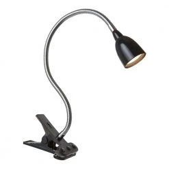 22 in. Black LED Clamp Desk Lamp Light, Clip on Light/Clamp Lamp for Desk, Bed, Office, and Dorm Room by Newhouse Lighting