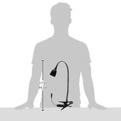 22 in. Black LED Clamp Desk Lamp Light, Clip on Light/Clamp Lamp for Desk, Bed, Office, and Dorm Room by Newhouse Lighting 16 22 in. Black LED Clamp Desk Lamp Light, Clip on Light/Clamp Lamp for Desk, Bed, Office, and Dorm Room by Newhouse Lighting -Heath Zenith Shop black newhouse lighting desk lamps nhclp led blk 76 1000