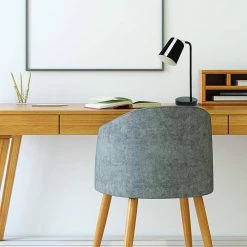 14 .5 in. Black Contemporary Desk Lamp with LED Bulb Included by Newhouse Lighting -Heath Zenith Shop black newhouse lighting desk lamps nhdk os bk 44 1000