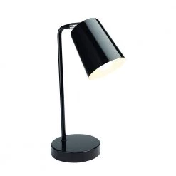 14 .5 in. Black Contemporary Desk Lamp with LED Bulb Included by Newhouse Lighting -Heath Zenith Shop black newhouse lighting desk lamps nhdk os bk 4f 1000