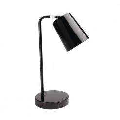 14 .5 in. Black Contemporary Desk Lamp with LED Bulb Included by Newhouse Lighting