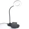 Zlata 12 in. Black Gooseneck Desk Lamp, Integrated LED Dimmable Reading Light for Home Nightstand with USB Charger by Newhouse Lighting 1 Zlata 12 in. Black Gooseneck Desk Lamp, Integrated LED Dimmable Reading Light for Home Nightstand with USB Charger by Newhouse Lighting -Heath Zenith Shop black newhouse lighting desk lamps nhdk zl bk 64 1000