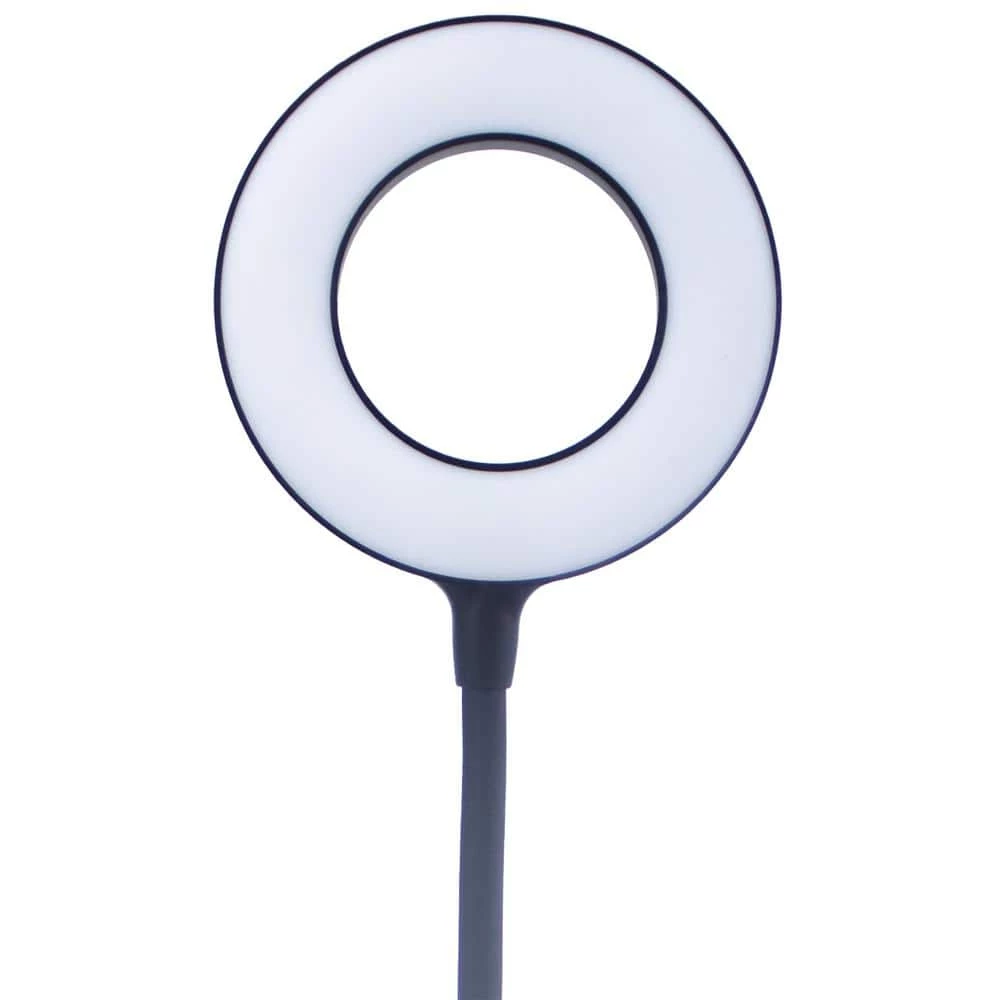 Zlata 12 in. Black Gooseneck Desk Lamp, Integrated LED Dimmable Reading Light for Home Nightstand with USB Charger by Newhouse Lighting 9 Zlata 12 in. Black Gooseneck Desk Lamp, Integrated LED Dimmable Reading Light for Home Nightstand with USB Charger by Newhouse Lighting - Image 7