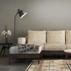 68 in. Black Modern Standing Floor Lamp with LED Bulb Included by Newhouse Lighting -Heath Zenith Shop black newhouse lighting floor lamps nhfl ve bk fa 1000