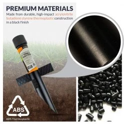 2.5-Inch Outdoor Lighting Mounting Post with Cap and Stabilizing Wings for Landscape Lighting and Flood Lights, Black by Newhouse Lighting 13 2.5-Inch Outdoor Lighting Mounting Post with Cap and Stabilizing Wings for Landscape Lighting and Flood Lights, Black by Newhouse Lighting -Heath Zenith Shop black newhouse lighting outdoor lighting accessories mpost17 1f 1000