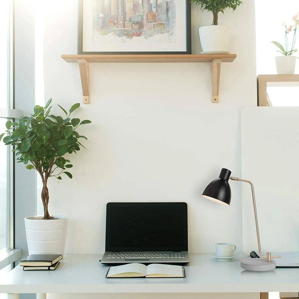 20 .5 in. Black Contemporary Desk or Table Lamp with Free LED Bulb by Newhouse Lighting 7 20 .5 in. Black Contemporary Desk or Table Lamp with Free LED Bulb by Newhouse Lighting - Image 5