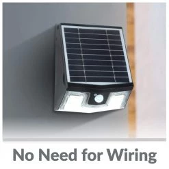 50-Watt Equivalent Integrated LED Black Motion Sensing Outdoor Solar Wall Pack Light, 700 Lumens, 4000K, 50 LEDs by Newhouse Lighting -Heath Zenith Shop black newhouse lighting wall pack lights 7wsolarpk 4f 1000