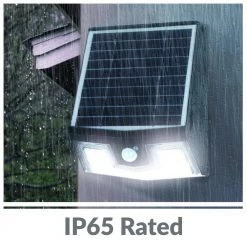 50-Watt Equivalent Integrated LED Black Motion Sensing Outdoor Solar Wall Pack Light, 700 Lumens, 4000K, 50 LEDs by Newhouse Lighting -Heath Zenith Shop black newhouse lighting wall pack lights 7wsolarpk fa 1000