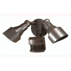 240-Degree Bronze Motion Activated Flood Light by Heath Zenith