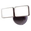 Twin Head Bronze Outdoor Integrated LED Dusk to Dawn Activated Flood Light with Adjustable Color Temperature by Heath Zenith -Heath Zenith Shop bronze heath zenith flood lights hz 8813 bz 64 1000