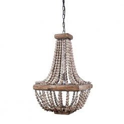 Terrain 1-Light Brown Beaded Draping Chandelier by 3R Studios