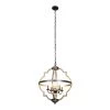 4-Light Brown Wood Chandelier by matrix decor -Heath Zenith Shop brown matrix decor chandeliers mdd2260 4bz110v 64 1000