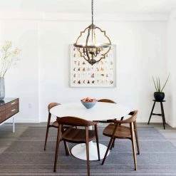 4-Light Brown Wood Chandelier by matrix decor -Heath Zenith Shop brown matrix decor chandeliers mdd2260 4bz110v c3 1000