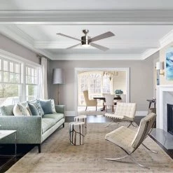 52 in. LED Brushed Chrome Ceiling Fan with Light Kit and Remote Control by matrix decor 11 52 in. LED Brushed Chrome Ceiling Fan with Light Kit and Remote Control by matrix decor -Heath Zenith Shop brushed chrome matrix decor ceiling fans with lights mdbbcps1268 a4 4f 1000