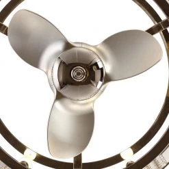 24.2 in. Indoor Brushed Nickel Caged Ceiling Fan with Remote Control by matrix decor -Heath Zenith Shop brushed nickel matrix decor ceiling fans with lights md f8245110v 77 1000