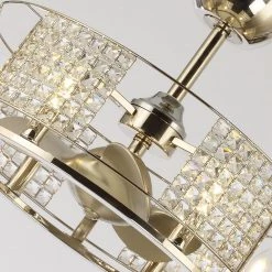 24.2 in. Indoor Brushed Nickel Caged Ceiling Fan with Remote Control by matrix decor -Heath Zenith Shop brushed nickel matrix decor ceiling fans with lights md f8245110v fa 1000